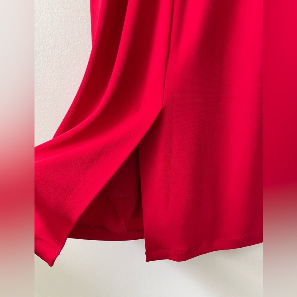 MaxMara Red Cocktail Midi Sheath Party Dress size 38 - Picture 6 of 10